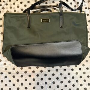 Kate Spade Black and Green Tote Bag